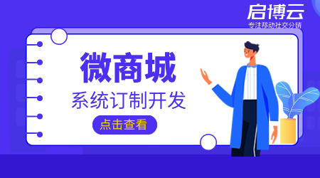 启博云微商城系统定制开发要注意什么?方法是怎样的?1